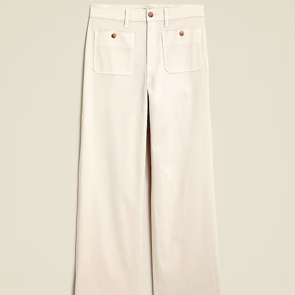 J. Crew Sailor slim wide-leg chino pant (30 Tall)